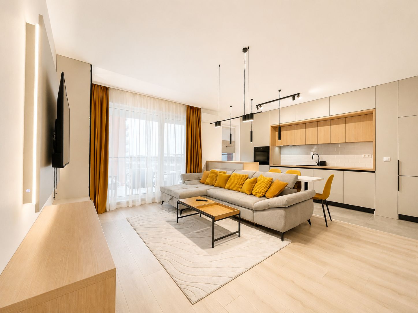 Apartament 3 camere de inchiriat | 71 mp + terasa 11 mp | Denya Forest — fotografia 3